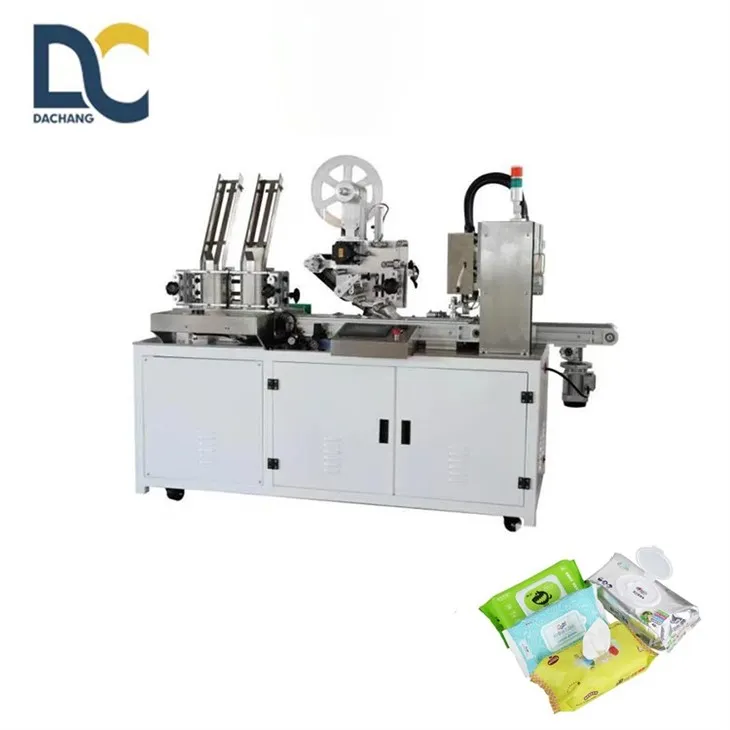 Full Automatic Wipe Lid Applicator Machine