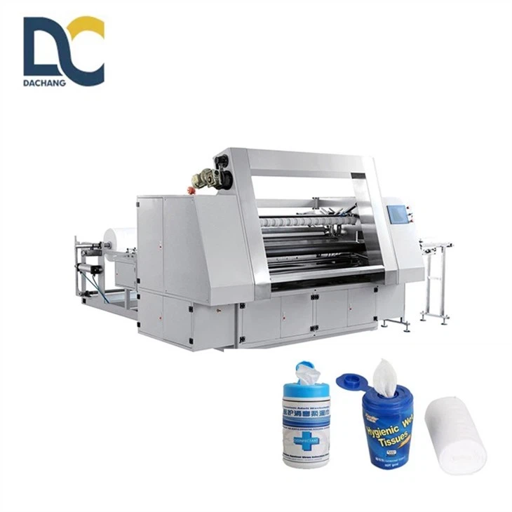 Full Automatic Single Sheet canister wet wipe slitting rewinding machine